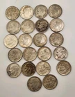 Roosevelt Dimes Lot Of 22 1946-1964 90% Silver 10c
