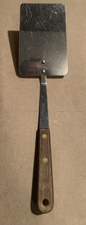Vintage Robinson Stainless 12” Spatula Turner Wood Handle USA