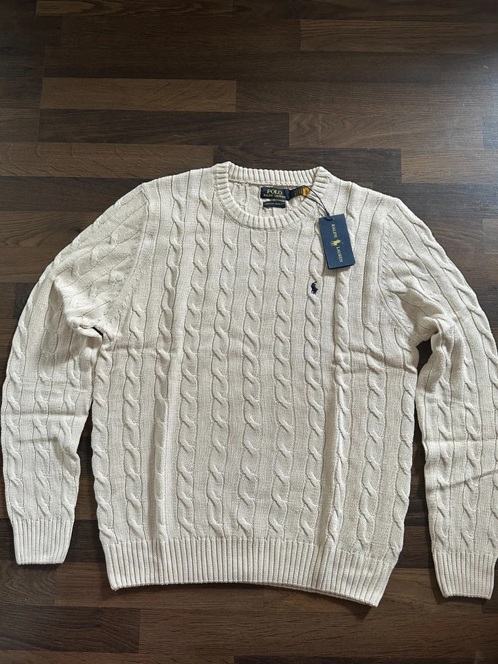 Ralph Lauren Mens Cable Knit Jumper - Image 4 of 4