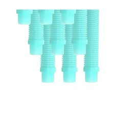 Puri Tech 9 Pack Universal Pool Cleaner Suction Hose 48 Inches Long Aqua Colo...