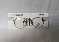 Anthony Martin NY Eyeglass Frames "Chatham " 6 Red,gold 46  19-125