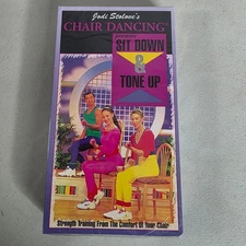Jodi Stolovs Chair Dancing Sit Down & Tune Up Exercise VHS Sealed New 