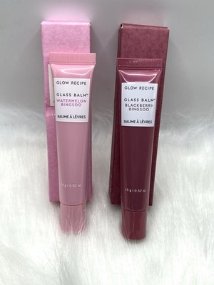 Glow Recipe Glass Balm Lip Duo Watermelon Bingsoo + Blackberry Bingsoo BNIB