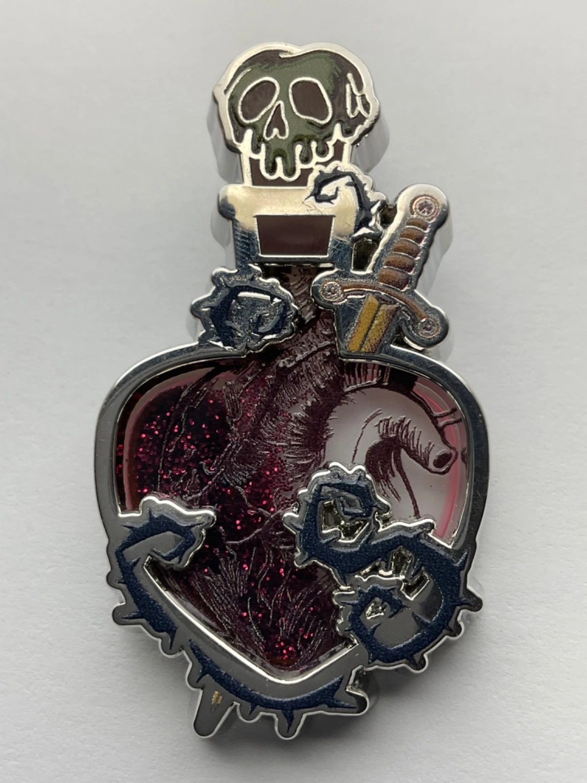 Evil Queen Disney Villains Potion Bottle Liquid Glitter Blind Box Pin G1