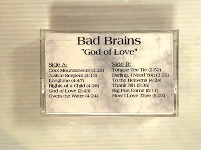 BAD BRAINS God of Love PROMO CASSETTE 1995 Maverick ALT METAL REGGAE ADVANCE HR