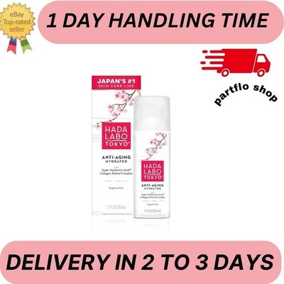 Hada Labo Tokyo Anti-Aging Hydrator Face Serum, with Super Hyaluronic Acid, Coll