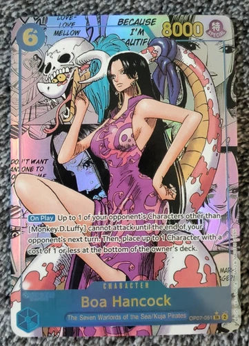 ART CARD ~ One Piece BOA HANCOCK Manga Alt Art Textured ENGLISH Luffy Zoro Nami