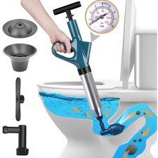 Abflussreiniger Pumpe, Toiletten Pömpel Rohrreiniger Druckluft Toilet Plunger WC