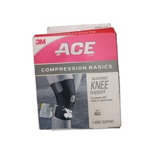 Ace 3M Compression Basics Adjustable Knee Support Neoprene Sleeve 107020 NEW