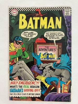 DC Comics Batman #183 Silver Age - Detached Cover and 2 interior pages, Complete