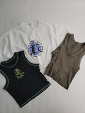 Brandy Melville LOT 3 Crop Top Tee One Size Multicolor Womens