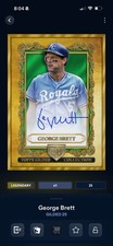Bunt digital Topps 2025 Gilded Collection George Brett Emerald /25 