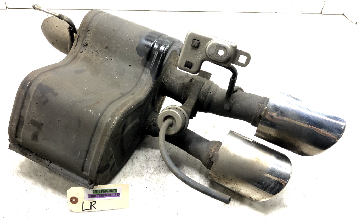 2014-2017 MASERATI QUATTROPORTE 3.0L LEFT DRIVER REAR EXHAUST MUFFLER PIPE OEM.