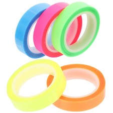  5 Rolls Removable Highlighter Tape Clear Note Stickers Highlighters for Books