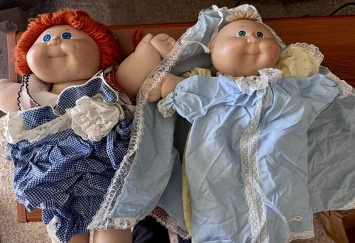 Vintage Cabbage Patch Kids Doll Lot (2) w/ Clothing – 1980s TLC Project