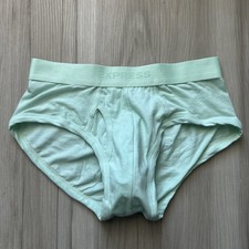 MEN'S EXPRESS FLY FRONT PRIMIUM COTTON STRETCH BRIEF UNDERWEAR MINT GREEN SMALL