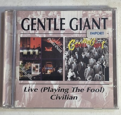 Gentle Giant Live ( Playing The Fool ) Civilian 2 Cd Great Britian Import SCARCE