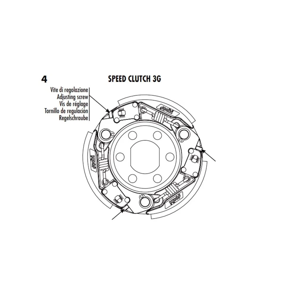Embrayage POLINI For Race 3G pour Yamaha N Max 125 E3 à Partir De 2015 À 2016 D. - Photo 3/4
