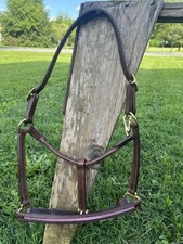 Leaders 3/4 Pink Crystal Brown Leather Halter for Horse Size
