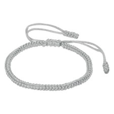 Lucky Handmade Braided Rope String Bracelet, Protection Bracelet, Grey