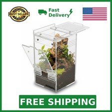 Jumping Spider Enclosure - 3x3x6 Acrylic Tarantula Enclosure Reptile Habitat ...