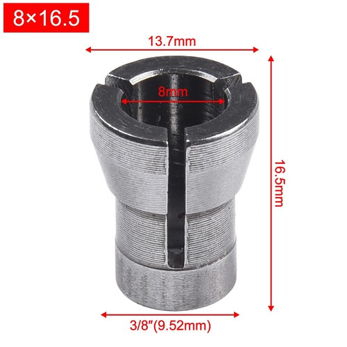 Adaptateur Mandrin à Pince Léger – 8 X 16,5 Mm, Pour Défonceuse Et Gravure