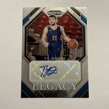 Ty Jerome 2023-24 Panini Prizm Draft Picks Legacy Signatures Autograph 