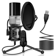 USB Microphone, Microphone for Computer USB Mic for PC Desktop Laptop Condens...