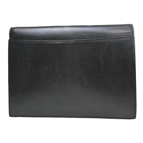 Yves Saint Laurent Black Leather Clutch Bag NQ08661 - 第 2/9 張圖片