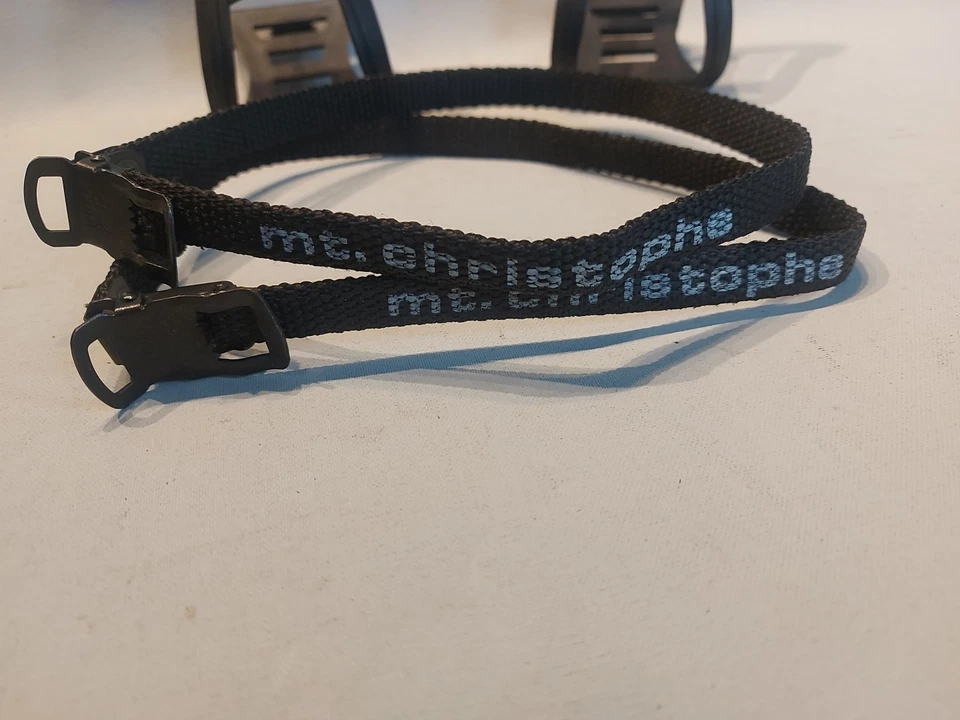 Retro Vintage MTB OJO DE GATO Clips para Puntera TC-200 + Correas Mt Christophe Foto 2 de 4