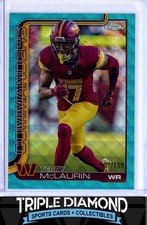 2025 Topps Chrome Terry McLaurin Aqua Wave Refractor #007/199 Commanders E938