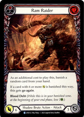 #ad Ram Raider Red NM M R DTD112 Dusk till Dawn Flesh and Blood $1.99