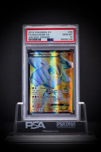 2015 Pokemon XY Ancient Origins FA Machamp EX 90 PSA 10