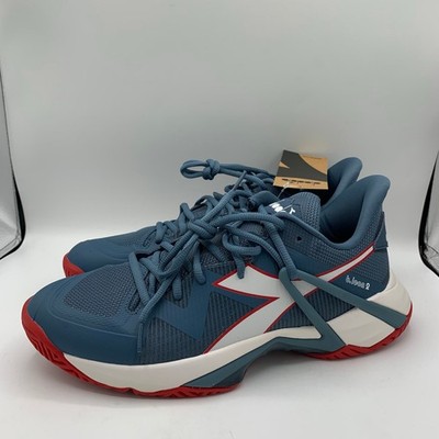 Diadora B.Icon 2 AG Tennis Shoes Mens Size 11.5 Red White Blue Sneakers