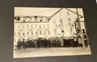 Rare Antique American Shoe Boot Factory Work Patriotic Bunting WWI Cabinet Photo — photo 1