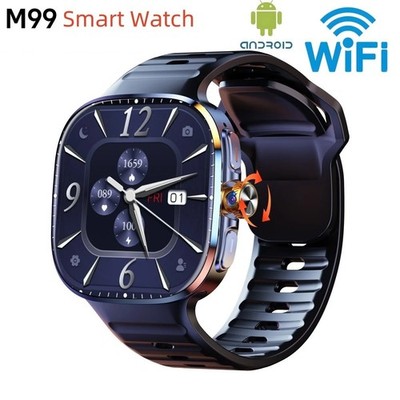 2.4'' Large Screen Smartwatch M99 4G SIM Card Android 10 3GB+32GB 2100mAh NFC NEW