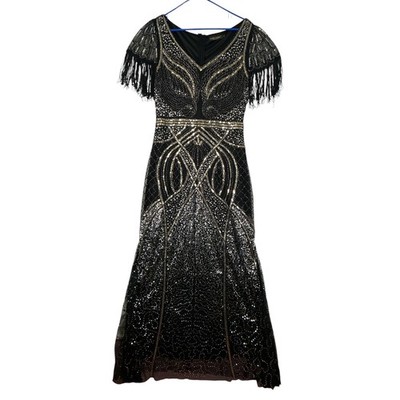 knee length dresses for ladies Gatsby Glamorous Gown– Teuta Matoshi main image 1