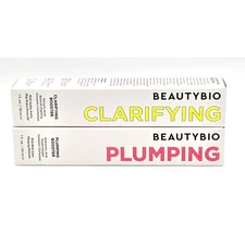 BeautyBio Clarifying & Plumping Booster Duo – New Sealed – 1 oz Each