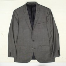 J Crew Ludlow Mens Suit Coat 42R Solid Gray Tollegno 1900 Wool Jacket