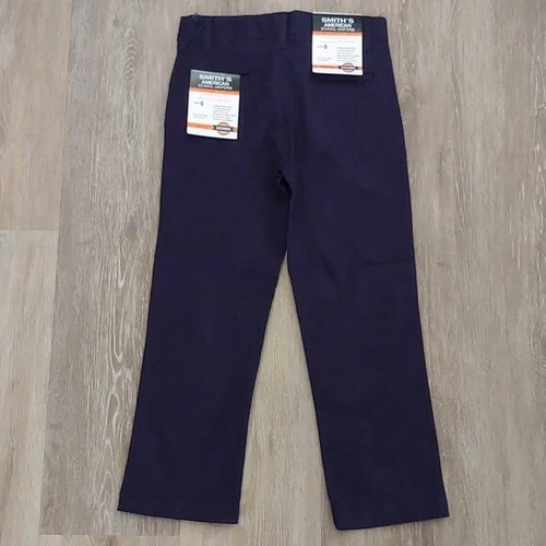NWT Smith's American Girls School Uniform Navy Flat Front Pants Size 6 - Picture 5 of 11
