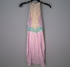 House Of CB London Lace Dress Pastel Colors Size XS