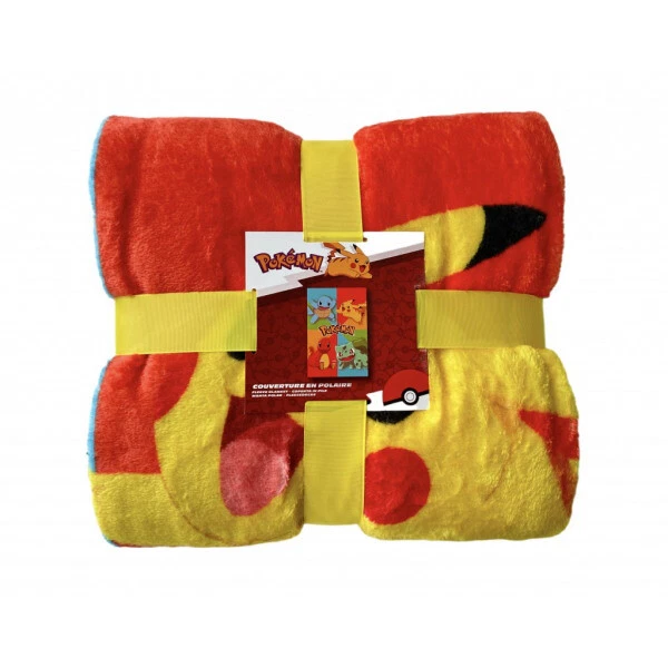 Pokemon Kuscheldecke Fleecedecke in 2 Varianten Pikachu Maße: 130 x 180 cm - Bild 3 von 4