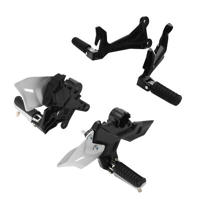 Driver & Passenger Footrests Peg Bracket Fit For Kawasaki Ninja 650 Z650 2017-25