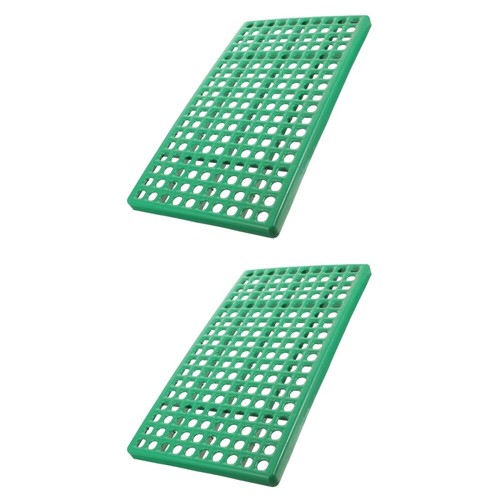 Lot De 4 Tapis Plastique Pour Cage – Tapis à Trous Pour Lapin, Cochon D’Inde, Hamster – Antidérapant Et Perméable