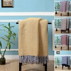 Geometric Sofa/Bed Throws 100% Cotton Woven Diamond Pattern Warm & Soft Throws