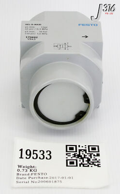 マス様 19533 FESTO SHUT OFF VALVE, 170692 (NEW) HEL-D-MAXI | eBay