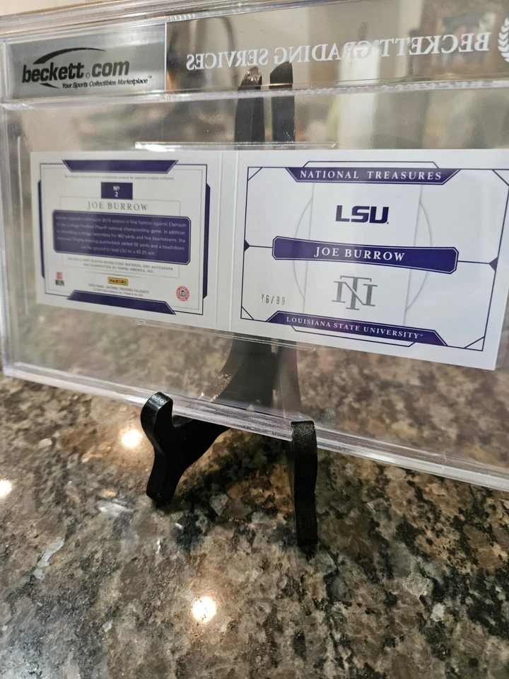 2020 National Treasures Joe Burrow RPA Booklet Grade 9 /99 - Image 4 of 4