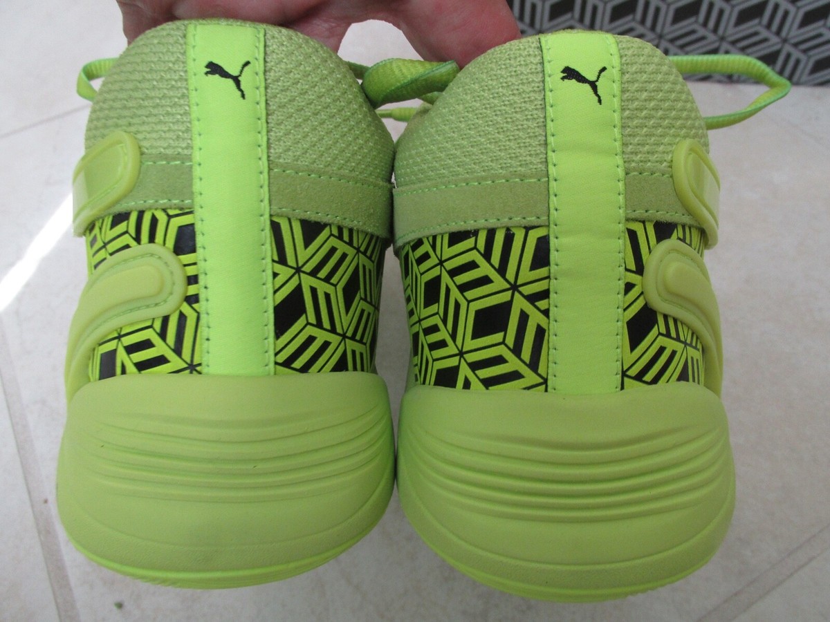 Mens 11 - Puma TRC Blaze Court x MCM Low Top Shoes Acid Lime Green 37762301 New Puma TRC Blaze Court MCM Acid Lime Men main image 2