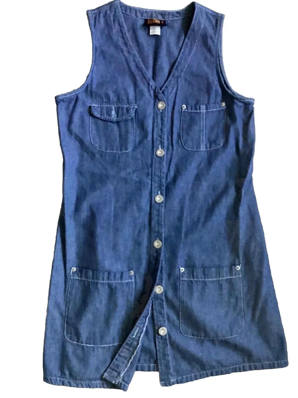 Vestidos de algodón sólido Faded Glory para Mujeres