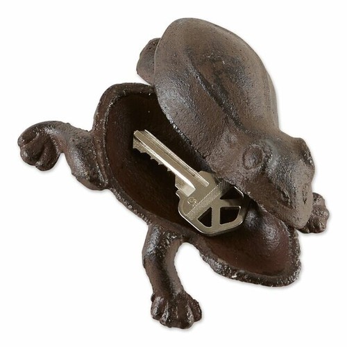 Cast Iron Frogs Hide A Key. BRAND NEW!! Never Get Locked Out Again. Ribbit!! - Picture 2 of 6
